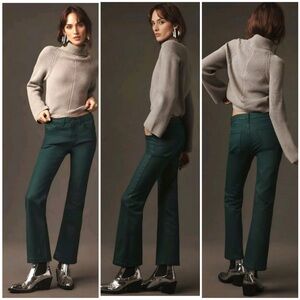 Anthropologie Pilcro Coated Green Pants